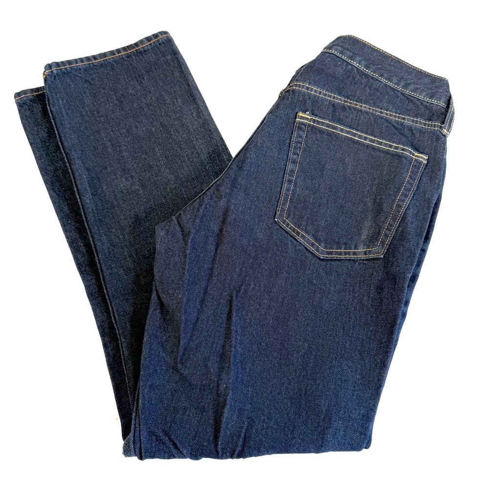 Old Navy Men's Straight Fit Jeans 32x32 Dark Wash 100% Cotton Denim